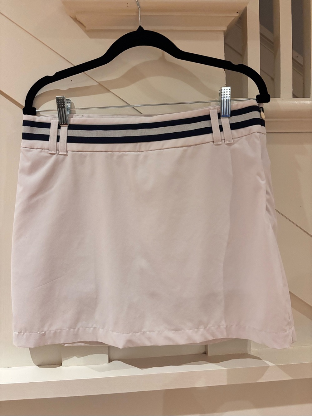 Kyodan Golf White Skort Size M Striped Waistband